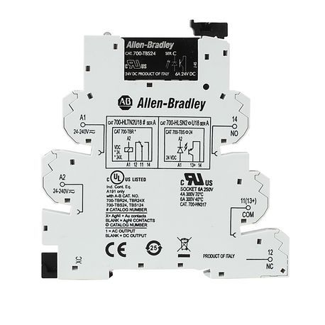 Rockwell Automation 700-HLSN2U24 GP Terminal Block Relay,24 V AC/DC ...