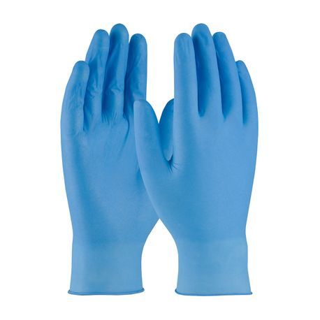 PIP® 2910/XL Disposable Gloves, XL, Nitrile, Blue, 9 in L, Non-Powdered, Textured, 4 mil THK, Application Type: Industrial Grade, Ambidextrous Hand
