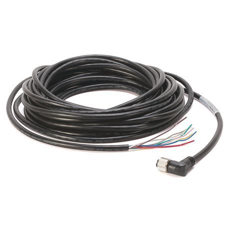 Rockwell Automation 889D-R8AB-10 DC Micro Style Standard Patch Cord, M12 Connector, 8-Pin 90 deg Female Connector, 32.8 ft Cable Length