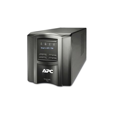 APC® SMT750 Smart-UPS™ Uninterruptible Power Supply, 120 VAC Input, 120 VAC Output, 750 VA/500 W Power, 6 Outlets