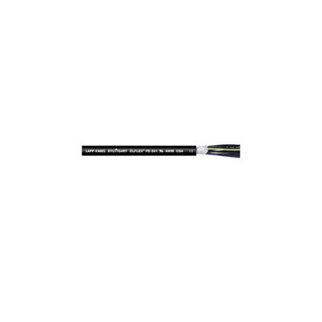 OLFLEX® 1026412 FD 891 Continuous Flexible Control Cable, 300/500/600 VAC, (12) 18 AWG Class 6 Bare Copper Conductor