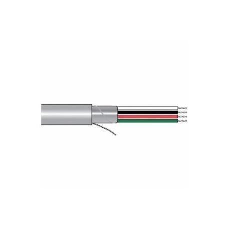 Alpha Wire 2464C SL001 Unshielded Multi-Conductor Cable, 300 VAC, (4) 20 AWG Stranded Tinned Copper Conductor, 1000 ft L