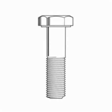BBI 461352 Partially Threaded Hex Bolt, M20x2.5 Thread, 100 mm Length Under Head, 10.9 Grade, Alloy Steel, Plain, Measurement System: Metric