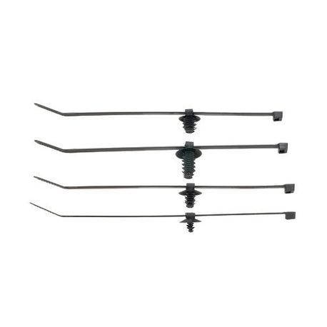 Panduit® PUM-071-2S-C30 Cable Tie Mount, Through Hole Mount, Nylon 6.6, Black