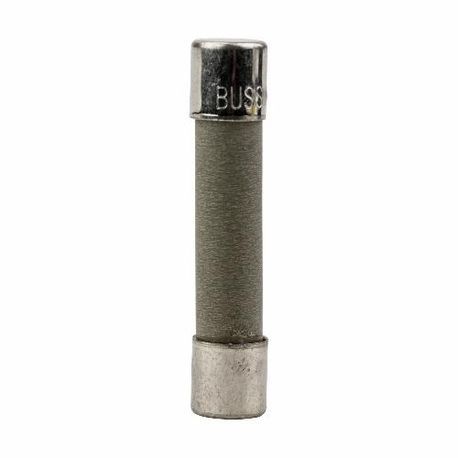 Bussmann ABC-7-R Small Dimension Fast Acting Fuse With Nickel Plated Brass End Caps, 7 A, 250 VAC/125 VDC, 200 A, 10 kA Interrupt, Cylindrical Body