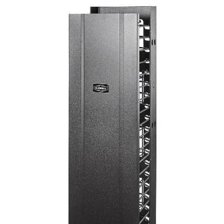 PREMISE WIRING VM1213 M Series Rack Mount Standard Vertical Cable Manager, 84 in H x 12 in W x 13 in D, Steel, Black