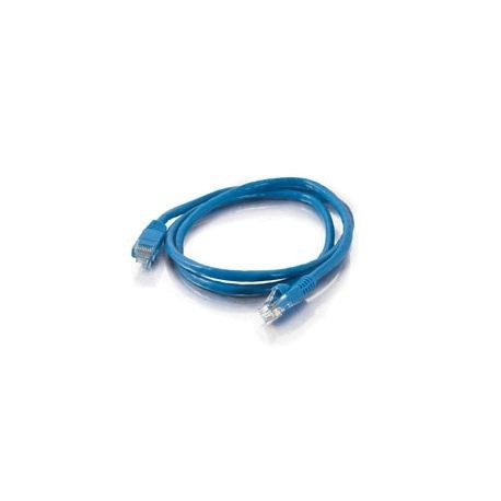 Quiktron® 560-110-005 Value Series Non-Booted Patch Cord, Category: Cat 5e, 24 AWG 4-Pair Stranded Copper Conductor, RJ45 Male Connector, 5 ft Cord Length, Blue