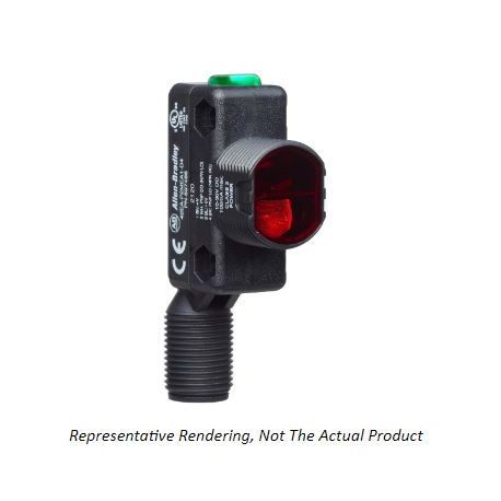 Allen-Bradley 42EA-B2MEB2-D4 42EA RightSight S18A, Background Suppression, Red LED, Complementary Light/Dark Operate, NPN and PNP (Push-Pull), No Adjustment, 10..100 mm, Integral 4-pin Micro (M12) QD, 10 - 30V DC, 1 ms, -30 C to +60C