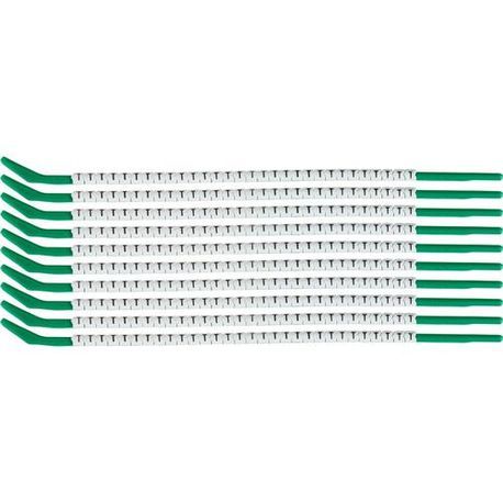 Brady® SCN09-T Clip Sleeve™ Pre-Printed Wire Marking Sleeve, 0.098 to 0.11 in Wire, Nylon, T Legend