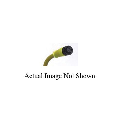 Brad® Micro-Change® 120072-0424 Single End Cordset, 1/2-20 UNF Connector, Male x Pigtail Connector, 12 ft Cable Length, 4 Pole, 2 Keyway