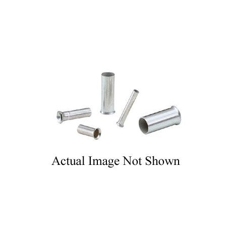 Panduit® F84-18-TL Type F Non-Insulated Single Wire Ferrule, 6 AWG