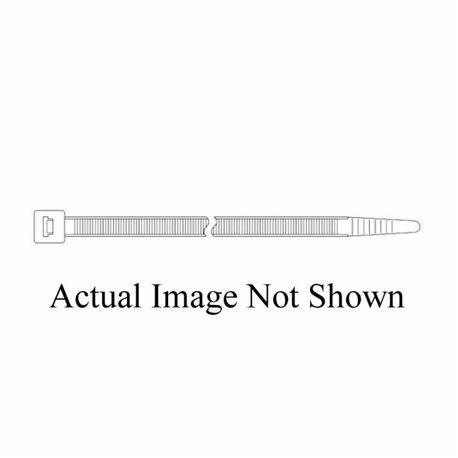 DOLPHIN® DC-8HDB Heavy Duty Standard Cable Tie, 8 in L, Nylon, UV Black
