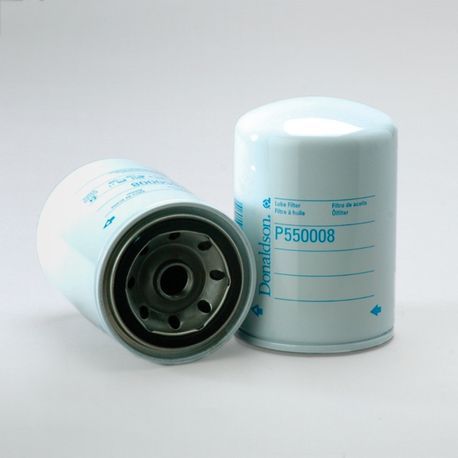 Donaldson P550008 Lube Fliter, Spin-On, Full Flow, 3/4-16 UN Thread Size, 5.35 in L, 3.74 in OD, Gasket OD 2.85 in (72.4 mm), Gasket ID 2.44 in (62 mm), 40 micron at 99% Efficiency, Cellulose