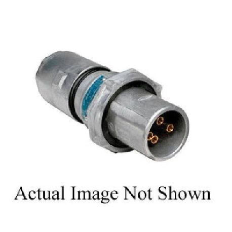 Crouse-Hinds Arktite® AR342 Heavy Duty Watertight Receptacle Housing With Spring Door, 600 VAC, 250 VDC, 30 A, 4 Poles, 3 Wires, Cast Aluminum