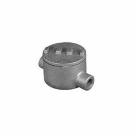 O-Z/Gedney GUAC-50 Conduit Outlet Box, 1/2 in, 3 in Cover Opening, 13.5 cu-in Capacity, Zinc Plated