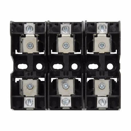 Bussmann JM60060-3CR Fuse Block, 600 VAC, 31 to 60 A, 3 Poles, J, 14 to 2 AWG, 8 to 2 AWG Wire