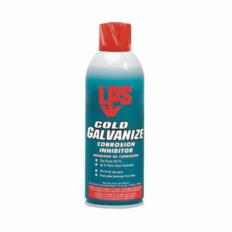 LPS® 00516 COLD GALVANIZE Heat-Resistant Corrosion Inhibitor, 16 oz Spray Can Container, Liquid Form, Light Gray/Opaque, 1.76 at 25 deg C Specific Gravity