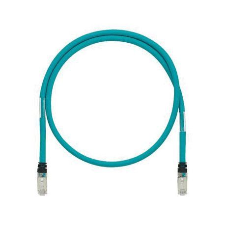 Panduit® IndustrialNet™ ISTPHCH2MBU SF/UTP Industrial Grade Shielded Patch Cord, Category: Cat 5e, 24 AWG Stranded Copper Conductor, RJ45 Modular Plug Connector, 6.56 ft Cord Length, Blue