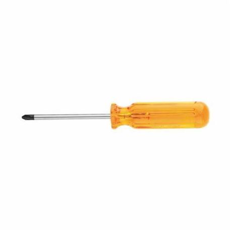 Klein® Bull Driver™ BD133 Screwdriver, Phillips® Point, #3 Point, 11-3/16 in OAL, Plastic Handle, Polished Chrome, Insulated: No
