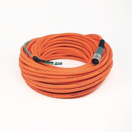 Rockwell Automation SpeedTEC Cable, Motor Power Only, SpeedTec DIN Connector, Drive-end, Flying-lead, 12 AWG, Standard (Non-Flex), 30 Meters