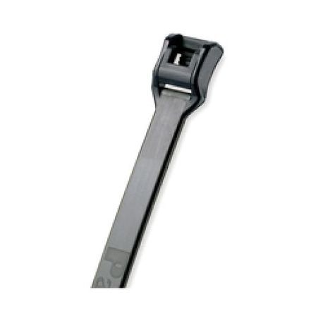 Panduit® Belt-Ty™ ILT2S-M0 In-Line Standard Weather-Resistant Cable Tie, 8.3 in L x 0.19 in W x 0.05 in THK, Nylon 6.6, Black