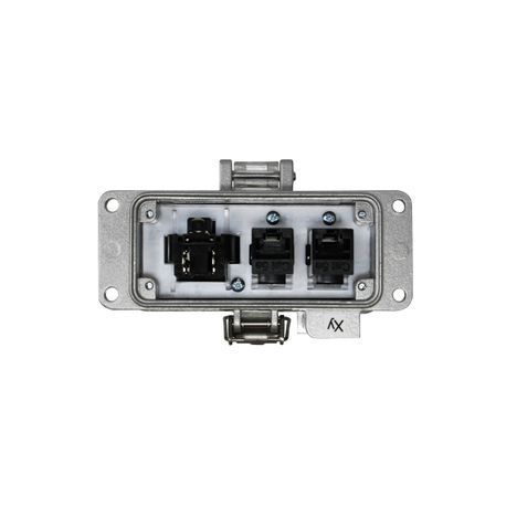 GracePort P-R2#2-F3R0 PANEL INTERFACE CONNECTOR WITH QTY 2 RJ45, PMH, UL TYPE 4, SIMPLEX OUTLET, NO CB