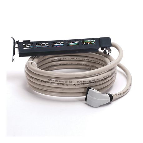 Rockwell Automation Pre-wired cable for 1771 I/O Modules, 20 conductors, #22 AWG, w/1771-WH connector & IFM 20-pin connector, length 5.0 meter (16.4 feet)