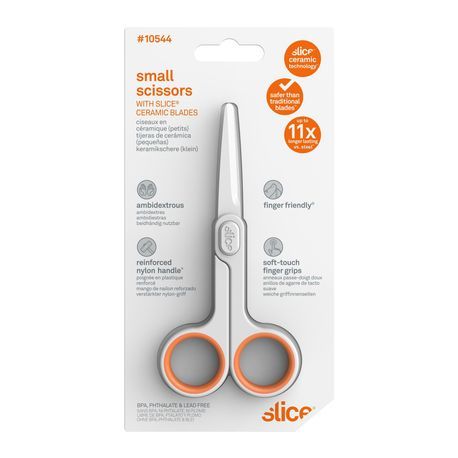 Slice™ How To Cut™ 10544 Scissor, Ceramic Blade, Nylon Handle