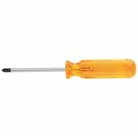 Klein® Bull Driver™ BD133 Screwdriver, Phillips® Point, #3 Point, 11-3/16 in OAL, Plastic Handle, Polished Chrome, Insulated: No