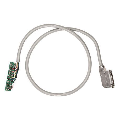 Rockwell Automation Pre-wired Cable for 1746-NI8 Analog Inputs, 9 twisted-pair conductors, #22 AWG, shielded, w1746-RT25G connector & AIFM 25-Pin D-shell connector, length 1.0 meter (3.28 feet)