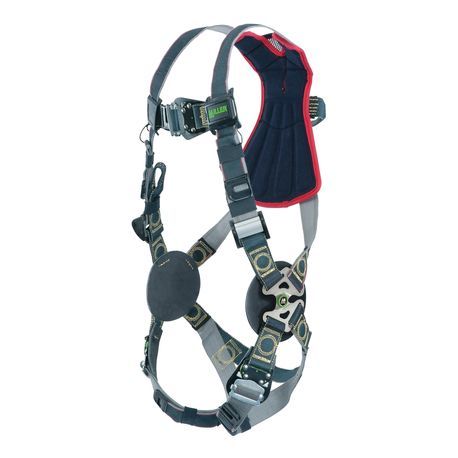Miller® by Honeywell Revolution™ RKNAR-QC/S/MBK Arc Rated Quick-Connect Harness With Kevlar® Nomex™ Webbing, S/M, 400 lb Load, Polyester Strap, D-Ring Shoulder Strap Buckle, Steel Hardware, Black
