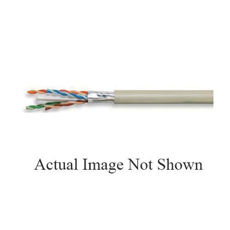 SUPERIOR ESSEX® 6F-272-2A Type CMR Shielded Cat 6a Screen Twisted Pair Riser Copper Cable, (4-Pair) 23 AWG Annealed Solid Copper Conductor, 1000 ft L