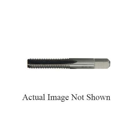 NORSEMAN™ 61092 Type 24 Magnum Super Premium Ground Thread Straight Flute Hand Tap, Right Hand Cutting Direction, #10-32 Thread, H3 Thread Limit, Plug Chamfer, 4 Flutes, Bright, HSS