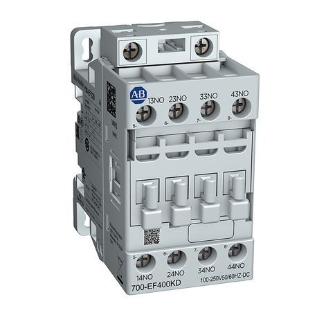 Allen-Bradley 700-EF400KY IEC Control Relay, 4 NO 0 NC Contacts, 48 130V 50 60 Hz/48 130V DC