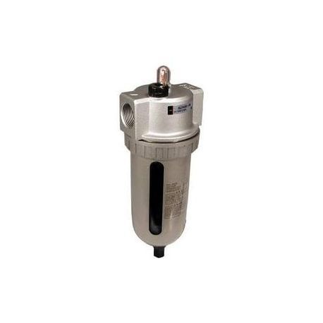 SMC® NALF400-N04 NAL Series Auto Feed Lubricator, 1/2 in NPT Port, 100 psi Pressure, Polycarbonate Bowl