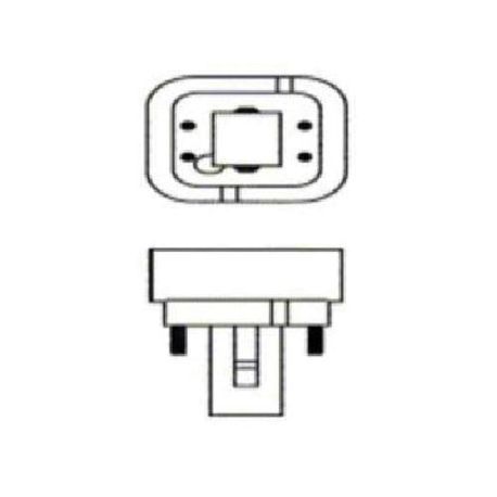 Sylvania DULUX® CF26DD/E/835/ECO/20673 Compact Double Fluorescent Lamp, 26 W Wattage, G24q-3 Lamp Base, CFL Lamp, T4X2 Shape, 1710 Lumens