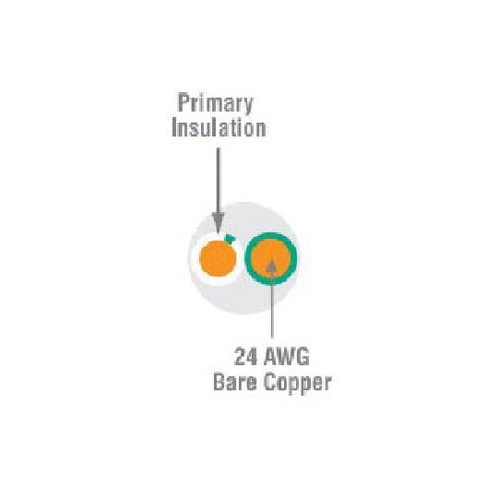 Hitachi 30180-8-BK-3 Cat 6/5e UTP Outdoor Cable, 300 VAC, (4-Pair) 24 AWG Bare Copper Conductor, 1000 ft L