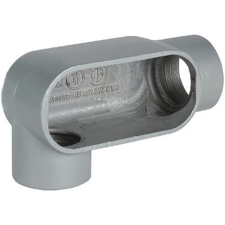 Killark® Duraloy® 7 LR57 Type LR Conduit Body, 1-1/2 in Hub, 7, 26 cu-in, Iron, Tri-Coated