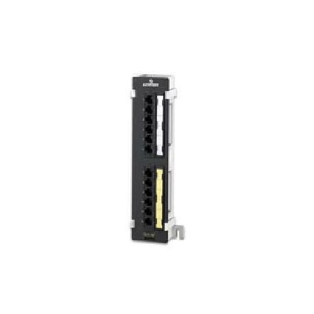 Leviton® 5G596-U89 Flat 110 Style Patch Block, 12 Ports, Category: Cat 5e, Plastic/Steel