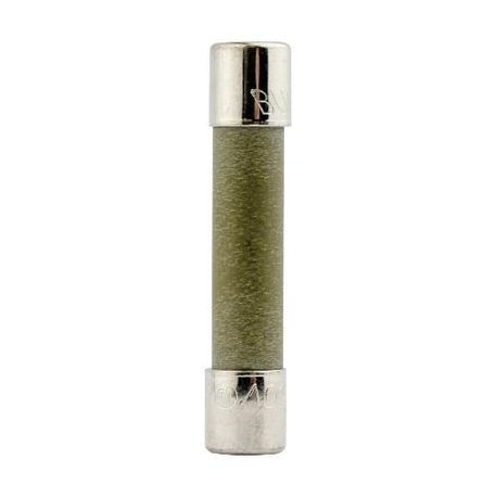 Bussmann ABC-25-R Small Dimension Fast Acting Fuse With Nickel Plated Brass End Caps, 25 A, 250 VAC/125 VDC, 200 A, 400 A, 1 kA Interrupt, Cylindrical Body