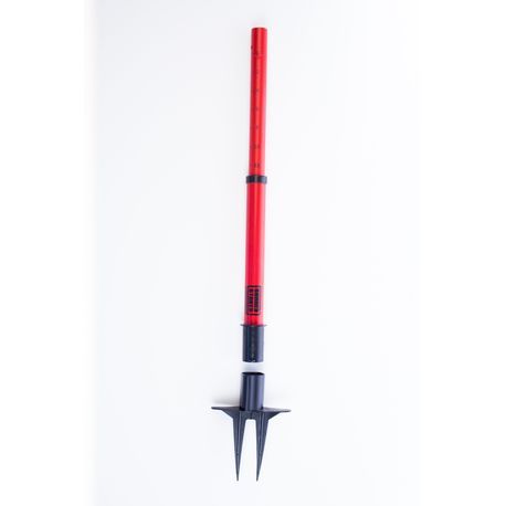 Banner Stakes PL4023 PLUS Red Plastic Stake (Pack of 5), Includes: 5 PLUS Stanchions with removable spikesSuitable for Indoor/Outdoor Use