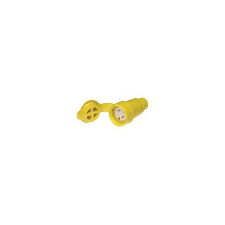 Molex® Watertite® 130147-0059 Straight Locking Blade Connector, 480 VAC, 20 A, 3 Pole, 4 Wires, Yellow
