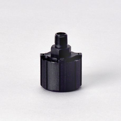 Donaldson T.R.A.P.™ P567392 Mini Nylon Brather with Oil/Splash Containmment, 1/4" NPT Thread Size, 3 micron at 98% Efficiency, Maximum Flow: 3 cfm/85 lpm, 1.65 in OD, 2.11 in H, Nylon, Black