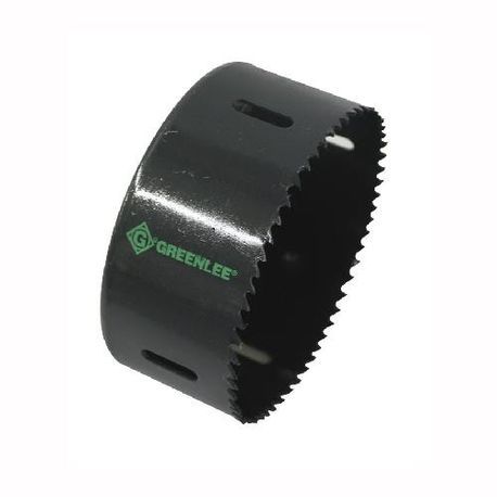 Greenlee® 825-4-1/8 Variable Pitch Hole Saw, 4-1/8 in Dia, 1-5/8 in Cutting Depth, Bi-Metal Cutting Edge, Applicable Materials: Aluminum, Fiberglass, Plastic, Steel, Tin, Wood