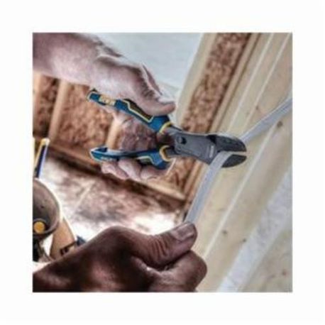 Irwin® Vise-Grip® 1902413 Flush Cut Diagonal Cutting Plier With PowerSlot, 3 mm Nominal, Max Leverage Jaw, 8 in OAL