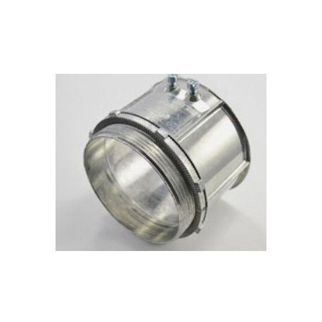 Bridgeport® 239-DC2 Conduit Connector, 4 in Trade, For Use With: Steel/Aluminum EMT Conduit, Die Cast Zinc, Ball Burnished/Mirror Smooth