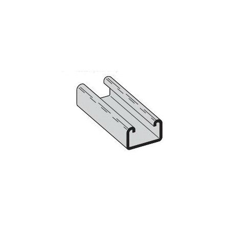 B-Line B42-120SS4 Single Solid Channel, 12 ga Thickness, 10 ft L