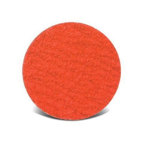 CGW® 59911 Laminated Quick-Change Coated Abrasive Disc, 2 in Diameter Disc, 36 Grit, Extra Coarse Grade, C3 Ceramic Oxide Abrasive, Roll-On Attachment