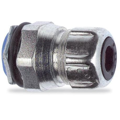 T&B® CHASE® 2631 Straight Liquidtight Cord Connector, 1/2 in Trade, Cable Openings: 1/8 to 1/4 in, Steel