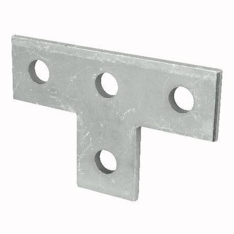 Superstrut® AB220-EG Tee Flat Plate Fitting, 4 Holes, 3-1/2 in L x 1-5/8 in W, 1/4 in THK, Steel